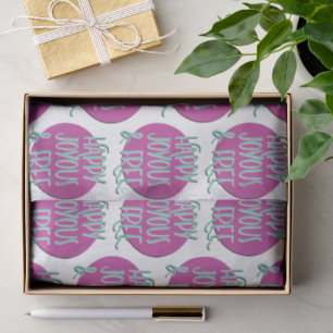 Happy Joyous & Free Recovery Slogan Tissue Paper