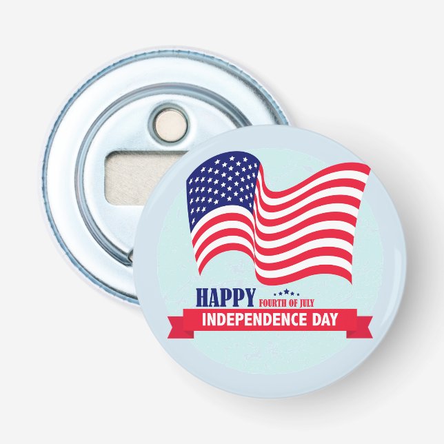 Happy July 4th. Bottle Opener (Front)