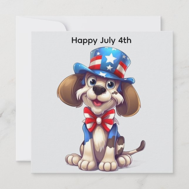 Happy July 4th Card (Front)