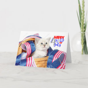 Happy July 4th Cat Card