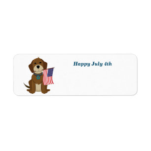 Happy July 4th Label