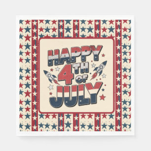 Happy July 4th Napkins