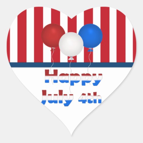 Happy July 4th Stickers