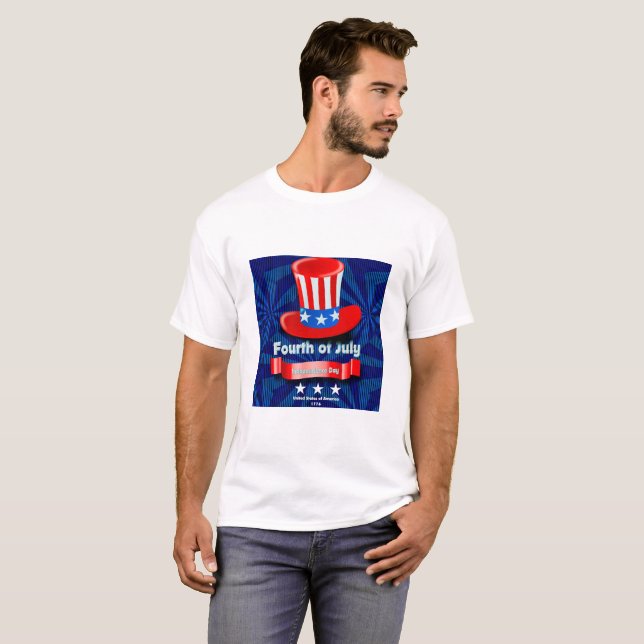 Happy July 4th T-Shirt (Front Full)