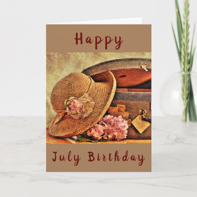 HAPPY *****JULY***** BIRTHDAY for **HER** Card (Front)