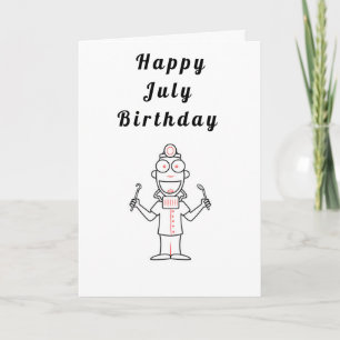 HAPPY *****JULY***** BIRTHDAY FOR **HIM** CARD