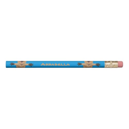 Happy jumping quokka cartoon design pencil