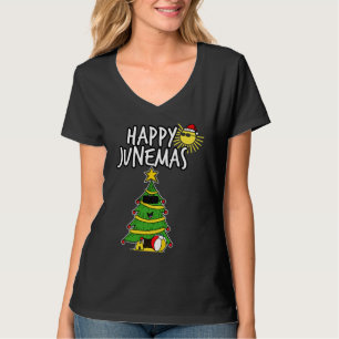 Happy Junemas Christmas 25th June 2021  Tree Summe T-Shirt
