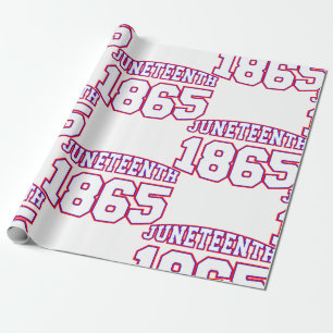 happy juneteenth 1865 wrapping paper
