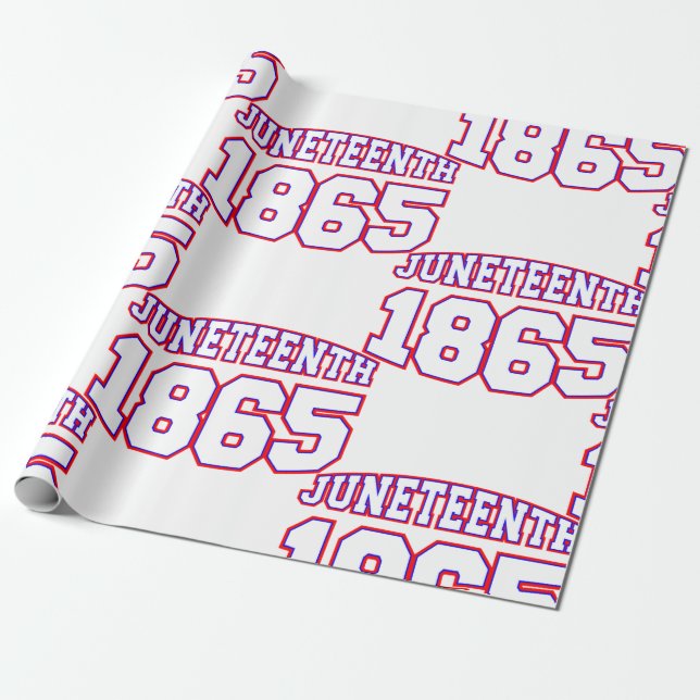 happy juneteenth 1865 wrapping paper (Unrolled)