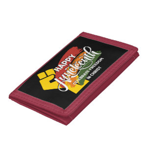 HAPPY JUNETEENTH Christian Tri-fold Wallet