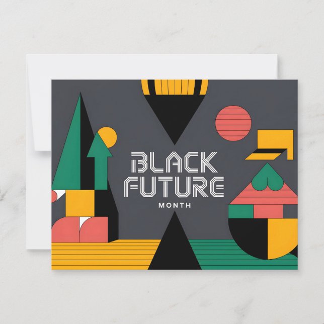 Happy Juneteenth Colorful Freedom Day Design Holiday Card (Front)