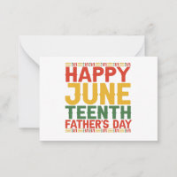 Happy JuneTeenth Father's Day Black History Month 