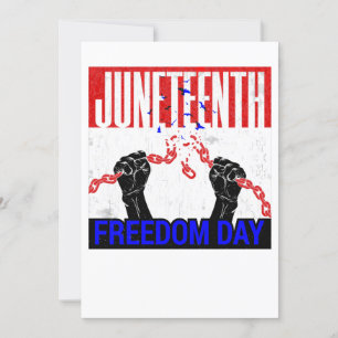 happy juneteenth freedom african american holiday invitation