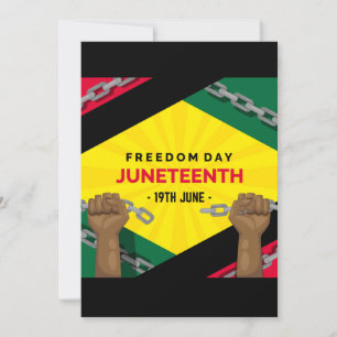 happy juneteenth freedom day invitation