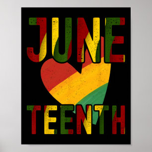 Happy Juneteenth Is My Independence Day Free Black Poster
