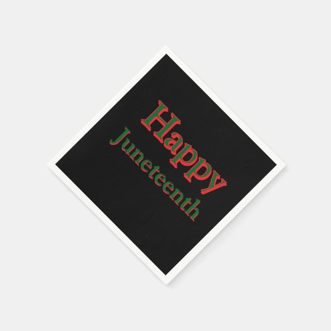 HAPPY JUNETEENTH NAPKINS (Corner)