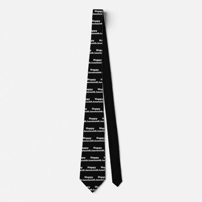 happy juneteenth neck tie (Front)