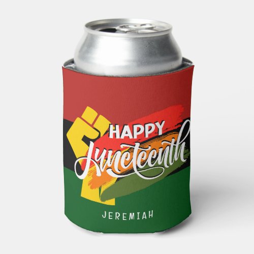 HAPPY JUNETEENTH Pan African Can Cooler