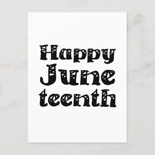 Happy Juneteenth Postcard