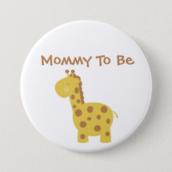 Happy Jungle Baby Shower Mommy To Be Button by BellaMommyDesigns at Zazzle