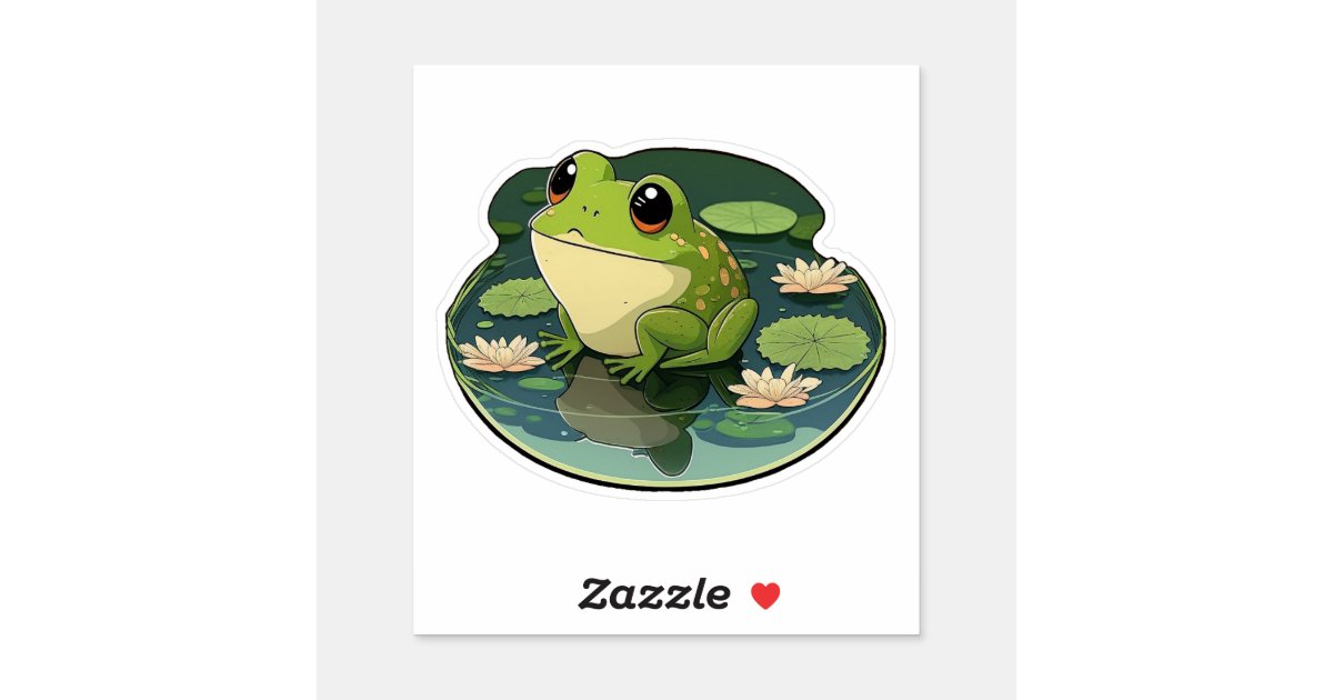 3 Yoga Frog Vinyl Sticker