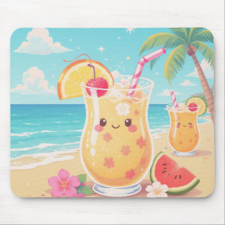 HAPPY KAWAII HAWAII MOUSE PAD
