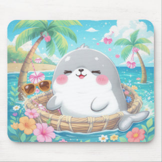 HAPPY KAWAII HAWAII MOUSE PAD