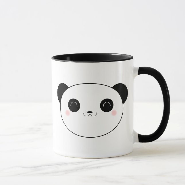 Happy Kawaii Panda Bear Mug (Right)