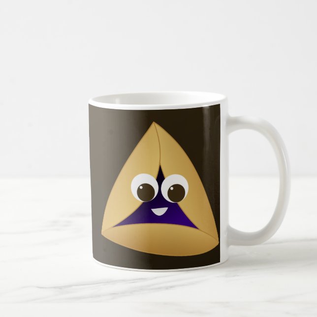 Happy Kawaii Prune Hamentashen Coffee Mug (Right)