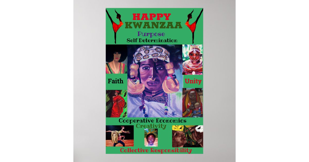 HAPPY KAWANZAA POSTER | Zazzle
