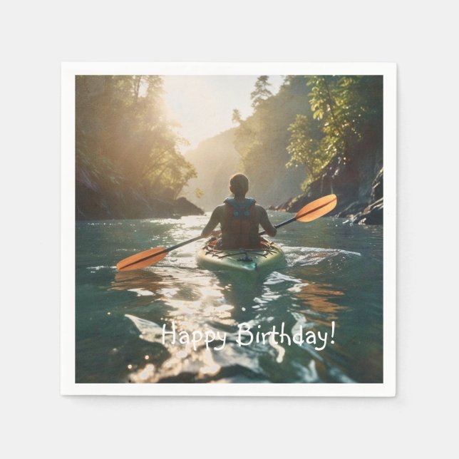 Happy Kayaking Napkins (Front)