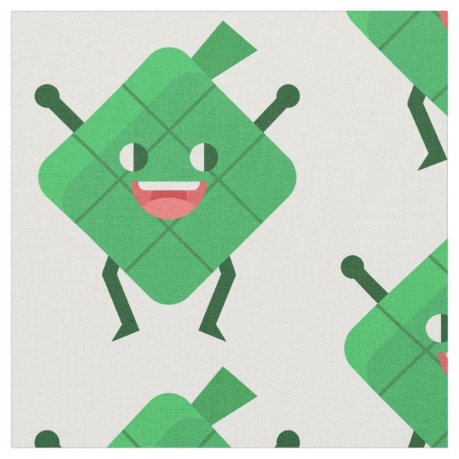 happy Ketupat fabric (Close Up)