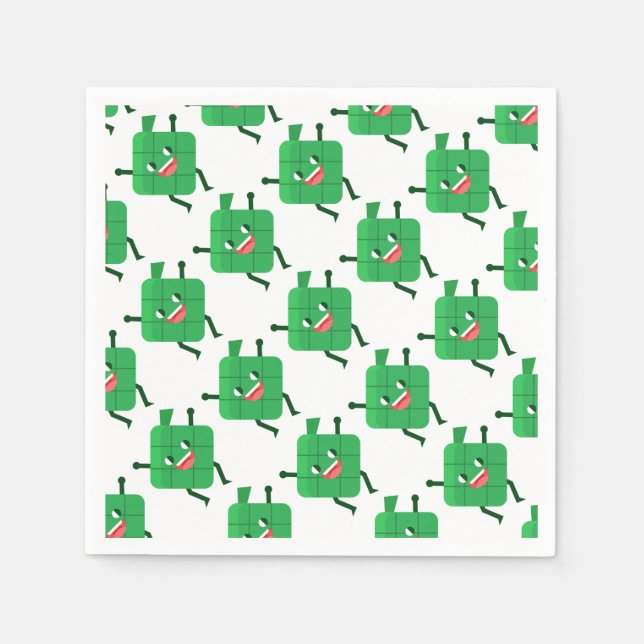 happy ketupat napkins (Front)