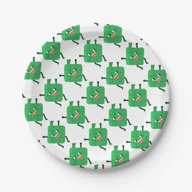 happy ketupat paper plates (Front)