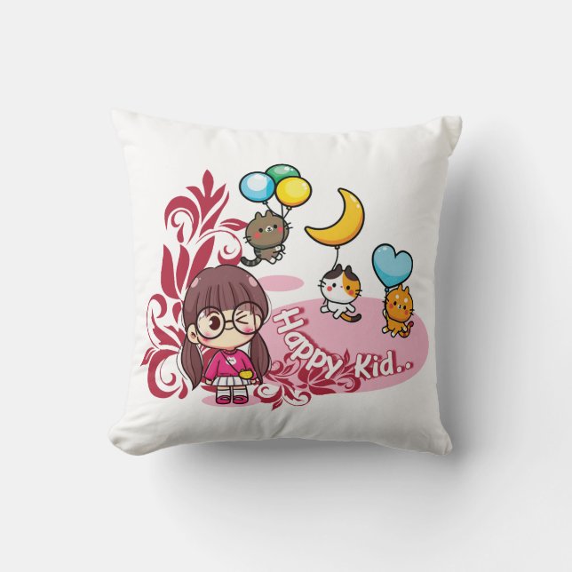 Happy Kid Pillow (Front)