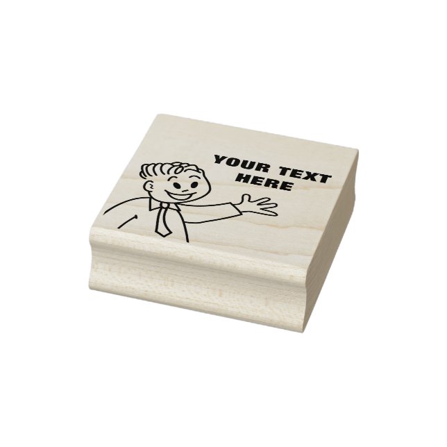 Happy kid rubber stamp (Stamp)