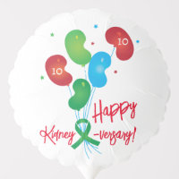 Happy Kidney-versary Custom Party Balloon