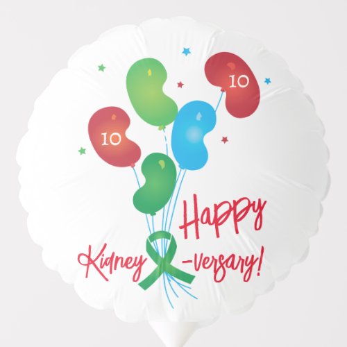 Happy Kidney_versary Custom Party Balloon