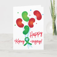 Happy Kidney-versary Customizable Card