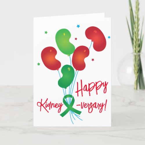 Happy Kidney_versary Customizable Card
