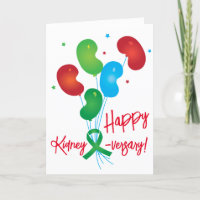 Happy Kidney-versary Customizable Card