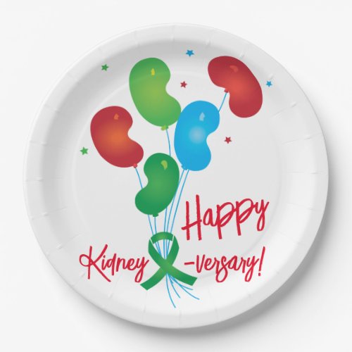 Happy Kidney_versary Paper Plate
