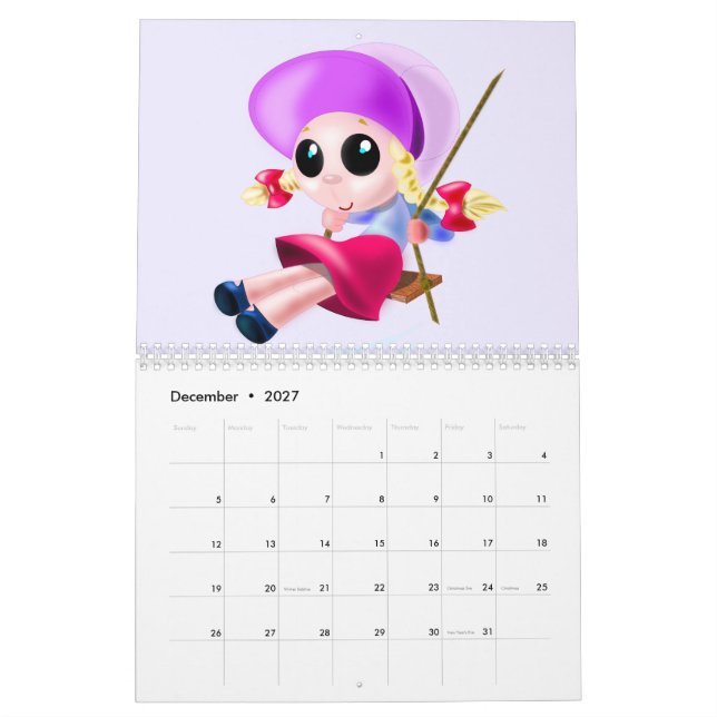 Happy Kids Calendar (Dec 2027)