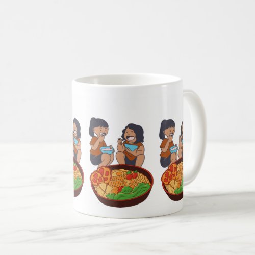 Happy Kids Eating Cooking Food Coffee Mug