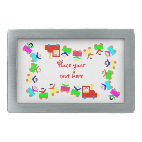 Happy Kids Train Belt Buckle