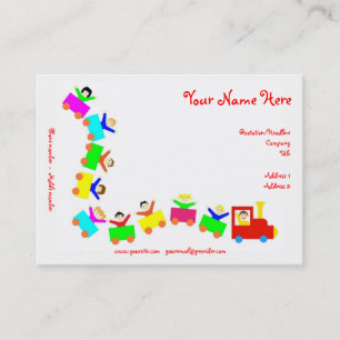 Happy Kids Train Business Card