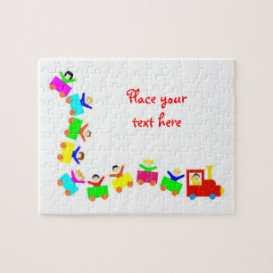 Happy Kids Train Jigsaw Puzzle