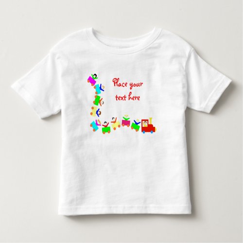Happy Kids Train Toddler T_shirt