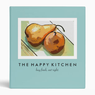 Happy Kitchen Pear Binder (1" binder)